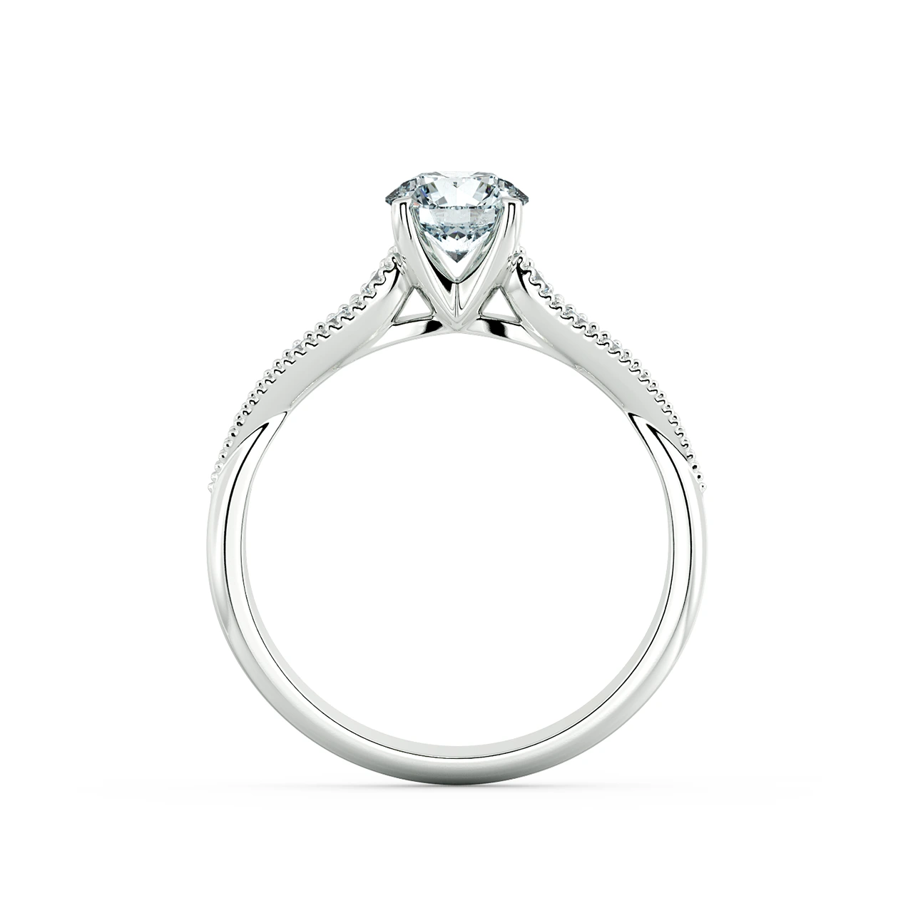 Solitaire Engagement Ring with Eternity Band NCH1808 5